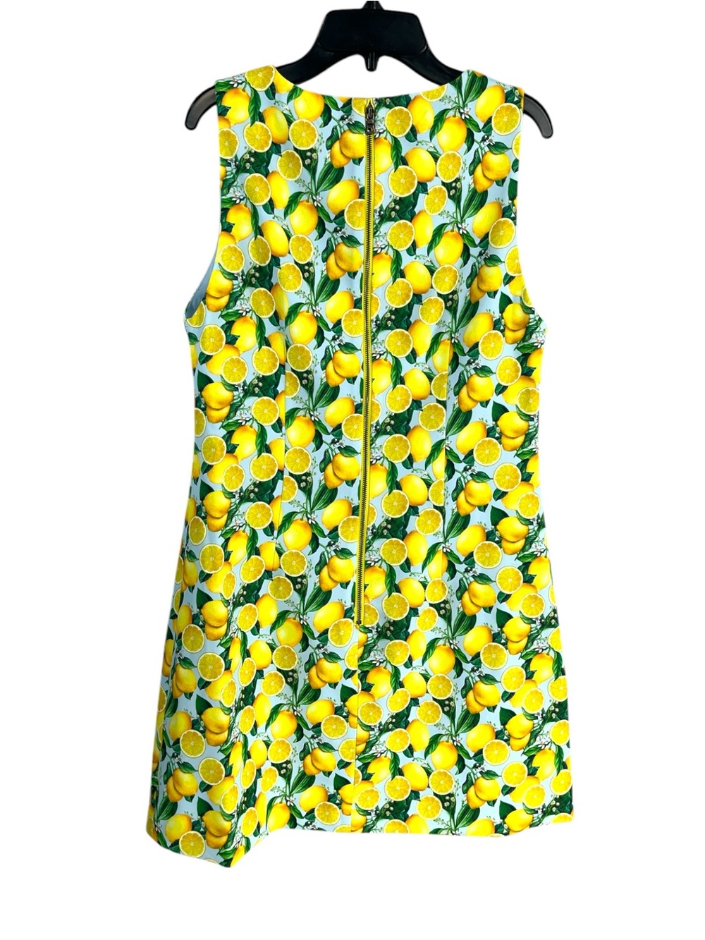 NWT Alice + Olivia Clyde A-Line Shift Dress in Lemon Squeeze Size 8 - Picture 4 of 7